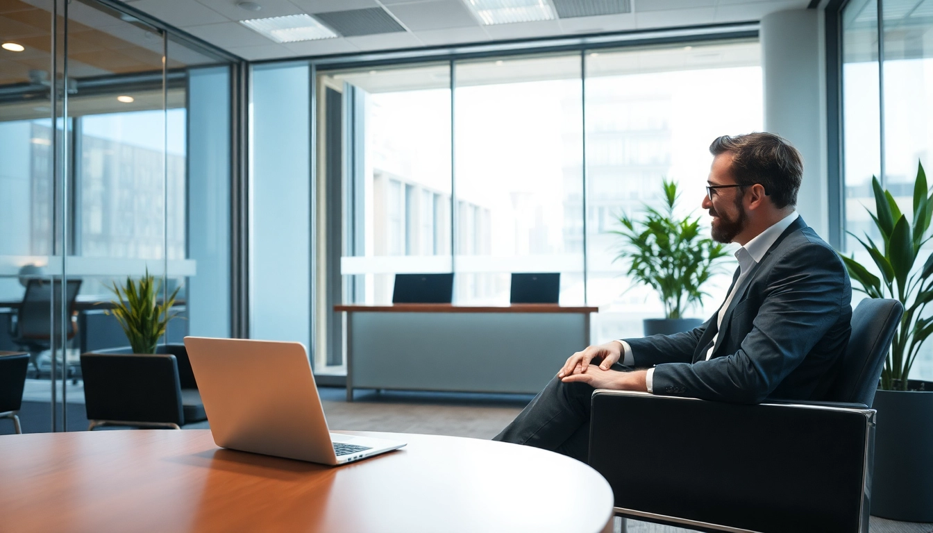 Headhunter Berlin berät Klienten in einem modernen Büro.