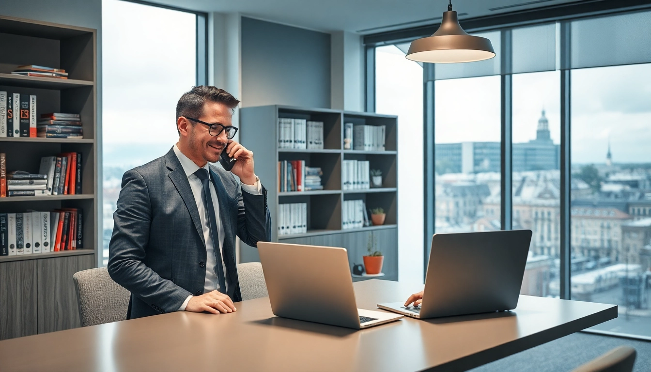 Headhunter Hagen in einem modernen Büro, professionell und einladend.
