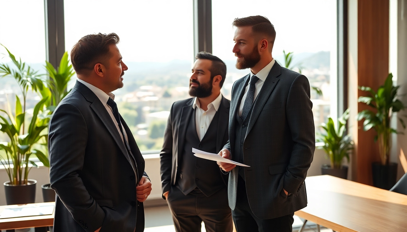 Professional Headhunter Hagen im Beratungsgespräch mit einem Kandidaten in modernem Büro.