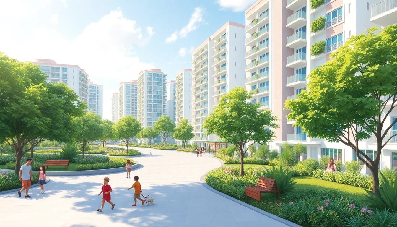 Tampines EC showcasing modern apartments surrounded by vibrant greenery.