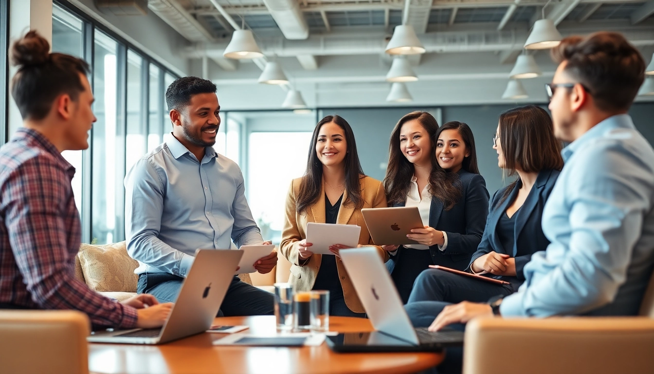 Headhunter Schweiz berät effizient in einem modernen Büro, um geeignete Kandidaten zu finden.
