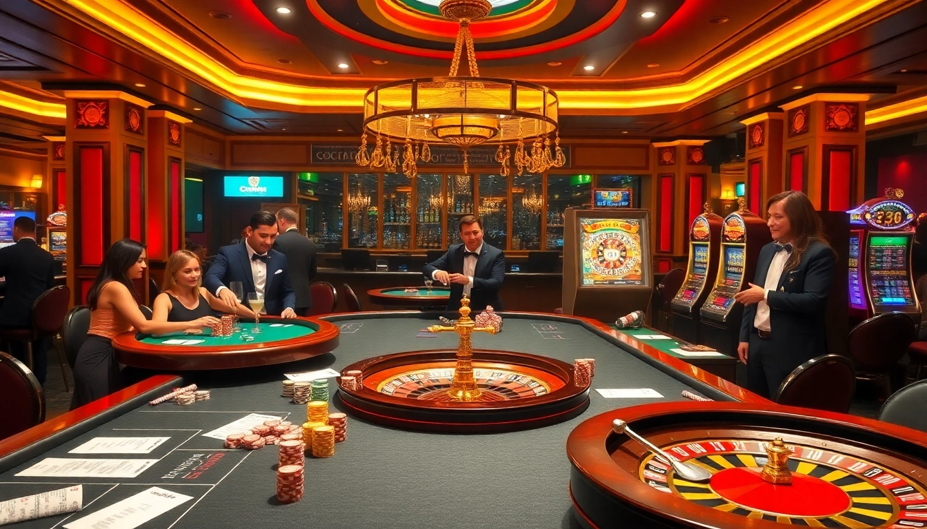 Experience thrilling gambling at https://s8net.com/ with vibrant tables, poker chips, and slot machines.