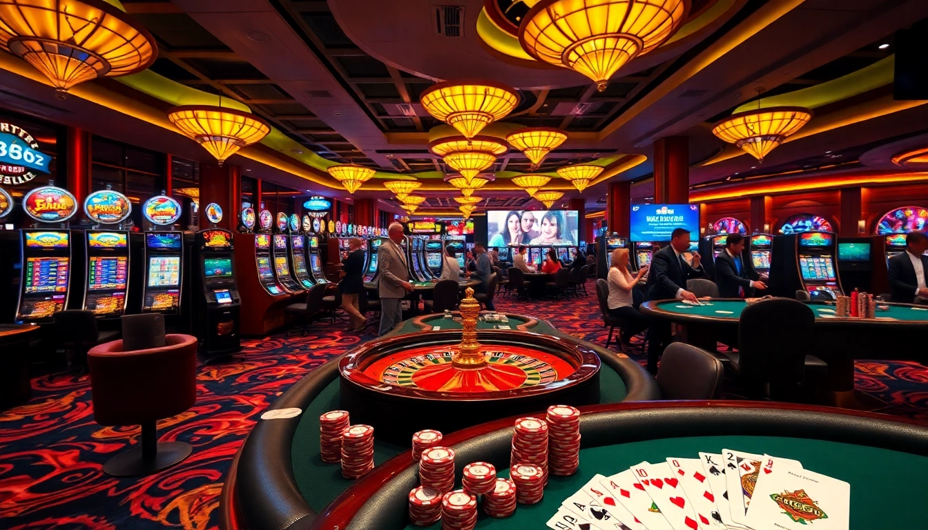 Engaging casino scene with vibrant games and excitement at https://ok8386.la/ for thrilling betting experiences.