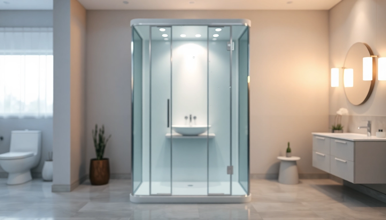 Duschkabine 80x80 in einem eleganten Badezimmer, die Raumkomfort und Stil bietet.