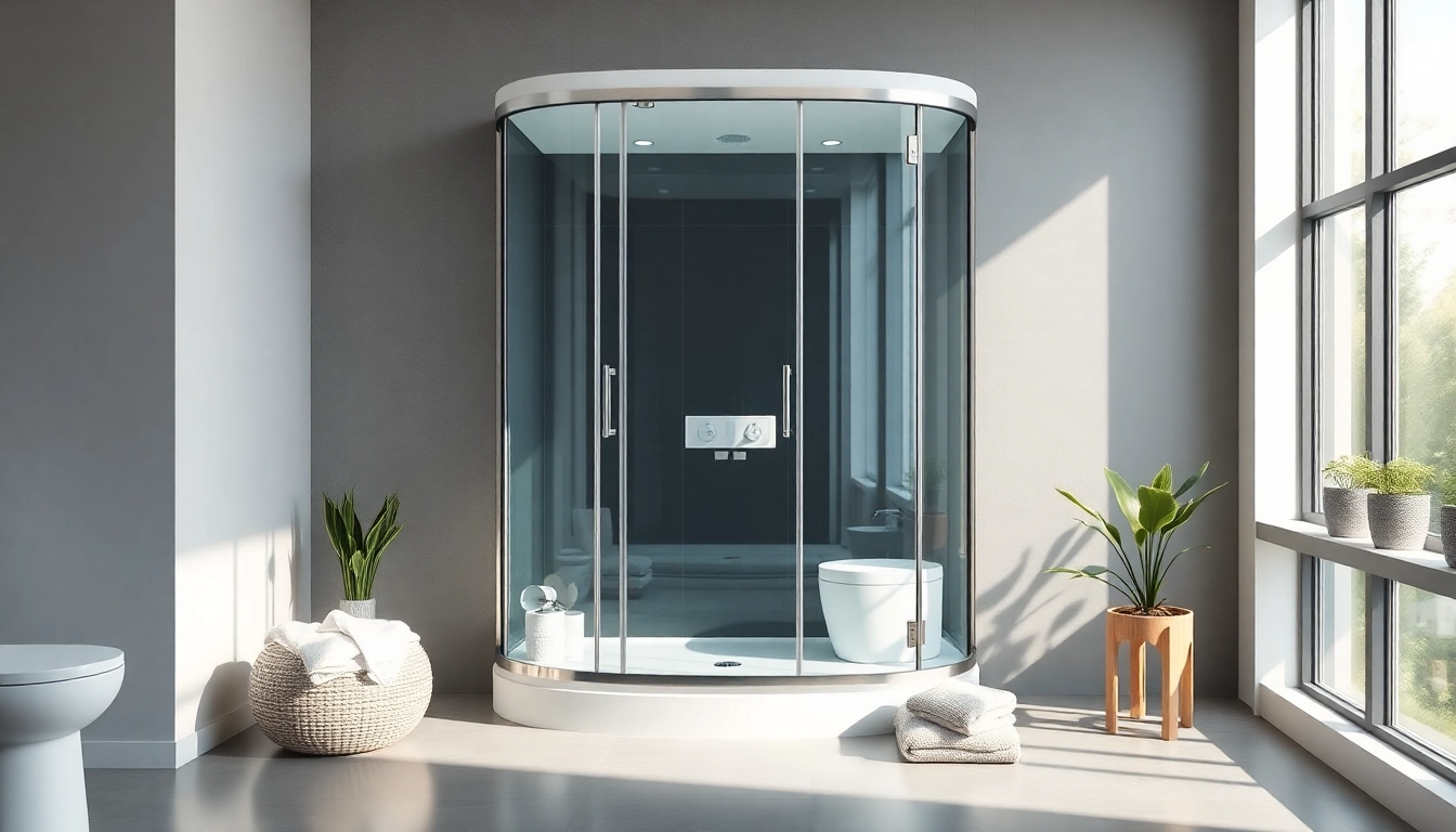 Duschkabine 80x80 in einem modernen Badezimmer mit eleganten Glasdetails und stilvollem Design.